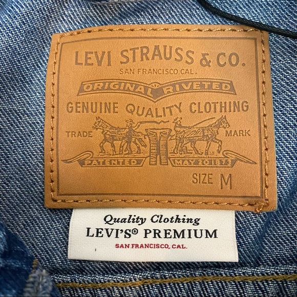 Levi’s Premium Original Trucker Jacket Women’s NEW Medium Waterless - Picture 6 of 7